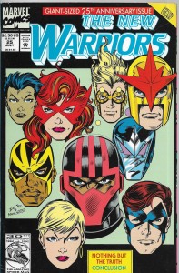 The New Warriors 25/1992 Die-Cut Cover Var.