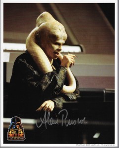 Star Wars Fotos z autografem : Alan Ruscoe