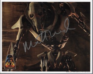 Star Wars Fotos z autografem : Matthew Wood C