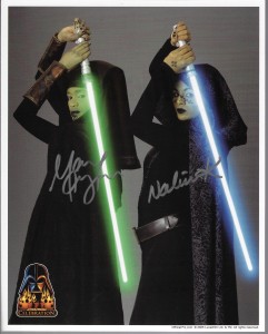 Star Wars Fotos z autografem : Mary Oyaya + Nalini Krishan