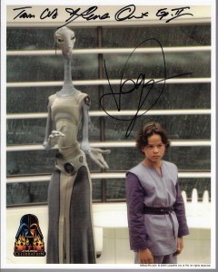 Star Wars Fotos z autografem : Rena Owen + Daniel Logan
