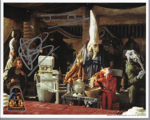 Star Wars Fotos z autografem : Jerome Blake + Warrick Davis