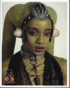 Star Wars Fotos z autografem : Femi Taylor
