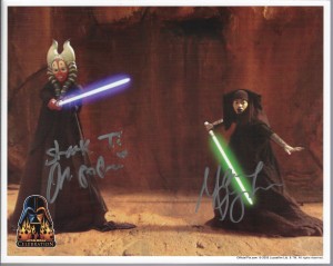 Star Wars Fotos z autografem : Orli Shoshan + Mary Oyaya