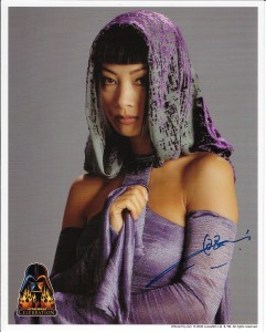Star Wars Fotos z autografem : Bai Ling B