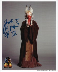 Star Wars Fotos z autografem : Orli Shoshan  B