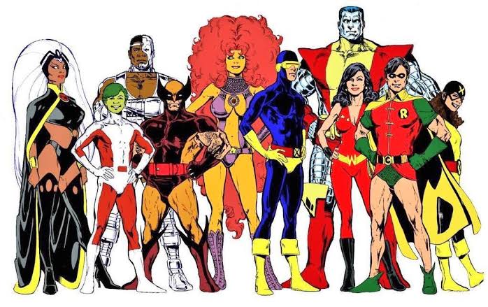 X-Men i New Teen Titans 1982 – crossover, w którym Darkseid wskrzesił Dark Phoenix