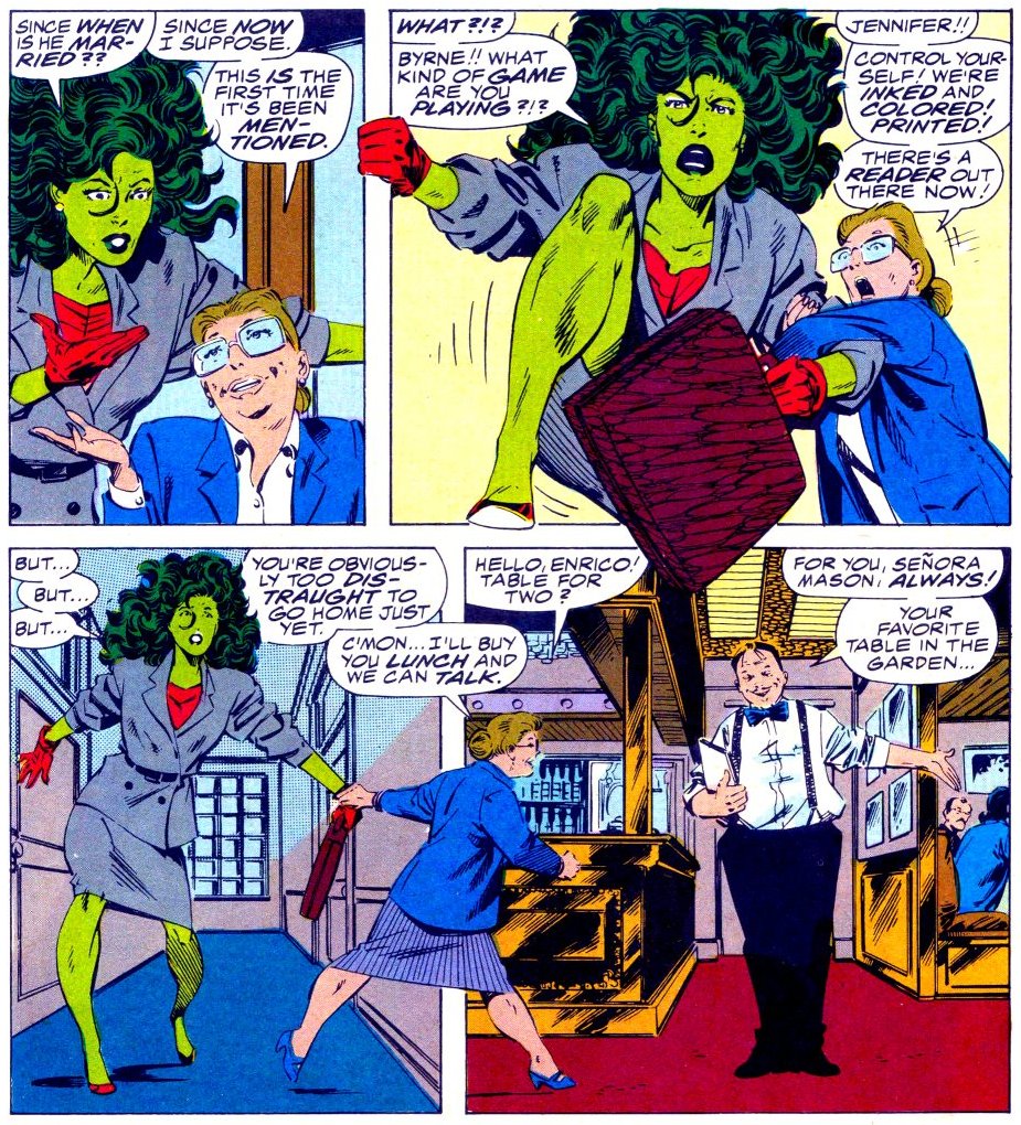 She-Hulk łamała czwartą ścianę, zanim Deadpool zrobił z tego swój znak rozpoznawczy